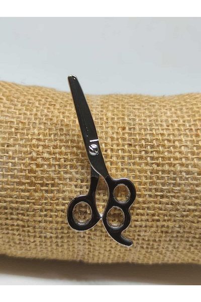 TUNA TAKI & AKSESUAR Enameled Scissors RosetteHairdresser Barber Tailor Accessory