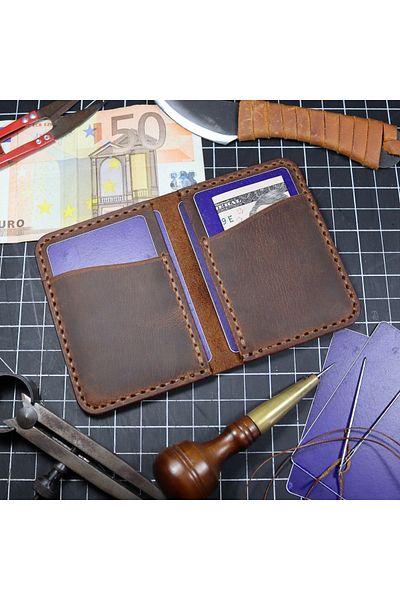 Derici Amca Jack Genuine Leather - Minimal Design Card Holder