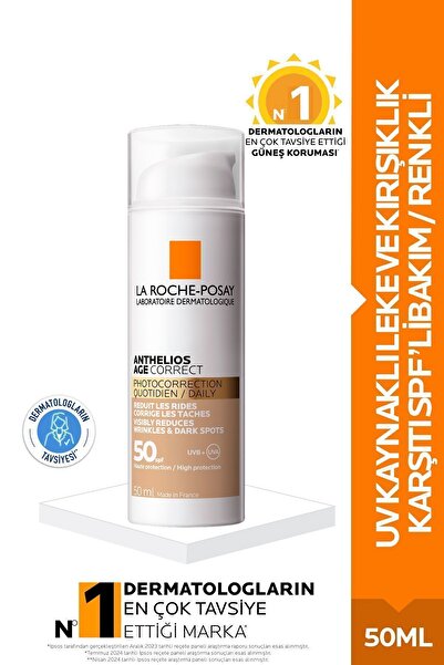 La Roche Posay Kırışıklığa Meyilli Ciltler I?çin Yenileyici Renkli Güneş Krem...