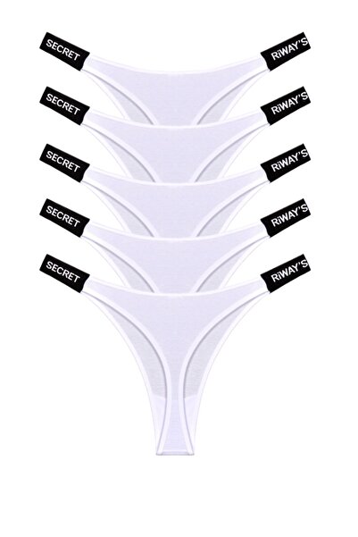 riways secret Pamuklu Yanı Bant Lastikli Tanga 5'li Paket