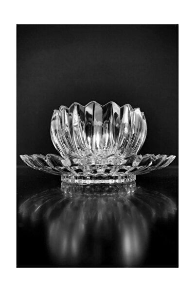 Rayan Pardes 12 Parça Cam Kase Ve Tabak Çerezlik Sunum Seti