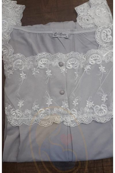 Effort Pijama طقم بيجامة للحوامل باللون الرمادي المختلط للسيدات Effortt 2301
