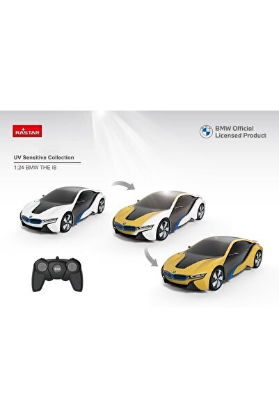 Cici Oyuncak 1:24 BMW i8 Rastar UV Sensitive Uzaktan Kumandalı Renk Değiştire...