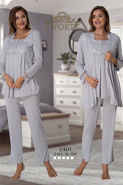 Effort Pijama Σετ πιτζάμες εγκυμοσύνης με ρόμπα