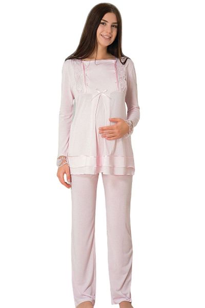 Effort Pijama Σετ πιτζάμες εγκυμοσύνης Effortt Pink Lace 2015
