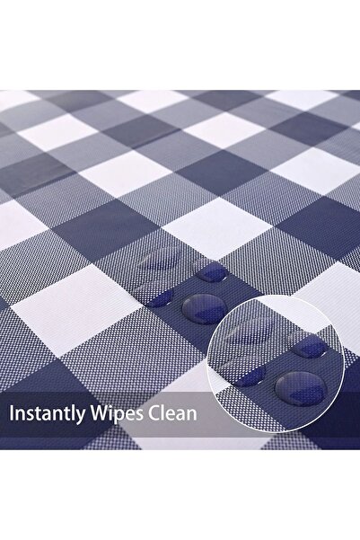 Blue Home Fiesta Elyaf Astarlı PVC Kaymaz Leke Tutmaz Silinebilir Masa Örtüsü /EKOSE