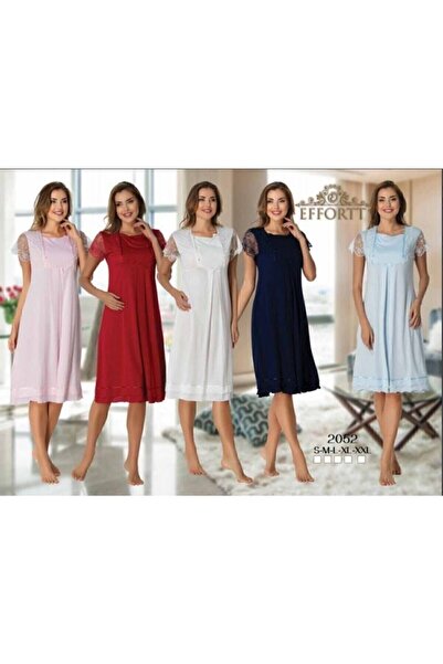 Effortt Cămașă de noapte de maternitate pentru femei - bleumarin