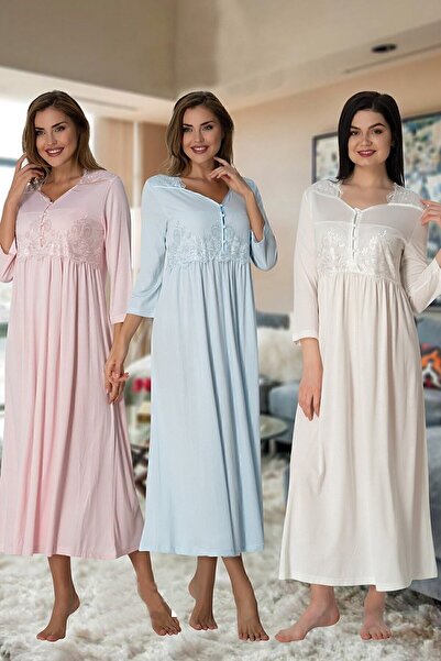 ByLohusa Effortt Ecru Maternity Nightgown
