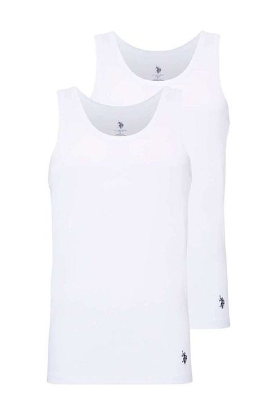 U.S. Polo Assn. 8Z.0T.18.A.8.G U.S. Polo Assn. Men's Melange 2 Pack Undershirt 8Z.0T.18.A.8.G