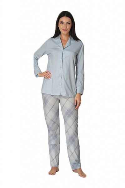 E&C HAMİLE ÇARŞISI Set de pijamale de maternitate Effort 8072 Blue