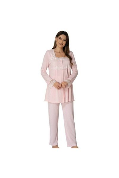 Effortt Lace Maternity Maternity Bottom Top Pajamas Set