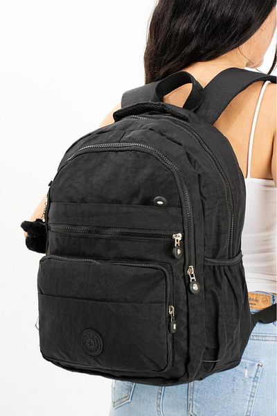 Baginn Lightweight Clinker Fabric Women's Backpack with Laptop Compartment - 40*30 cm