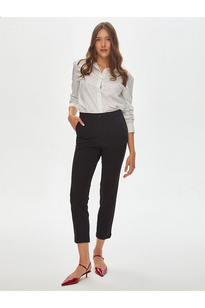 Faik Sönmez Back Belt Elastic Slim Fit Trousers 00088