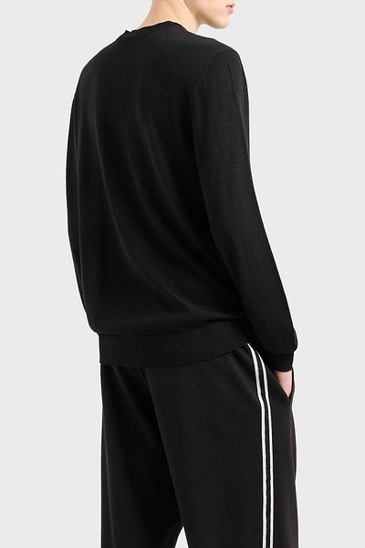 Armani Exchange Men's Woolen Crew Neck Sweater - Regular Fit Pullover 8Nzm5A Zm1Yz 1200