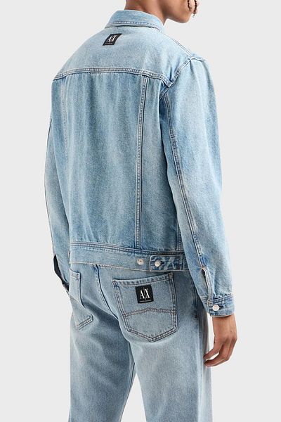 Armani Exchange Cotton Regular Fit Denim Jacket Men's Denim Jacket 8Nzbp4 Z2P1Z 1500