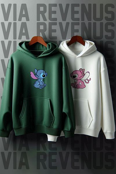 Vordevia Φούτερ με στάμπα Oversize Lover Combination