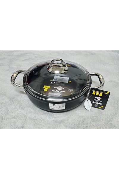 SAFLON Titanium Flat Pot with Induction Base 28cm 4,6lt