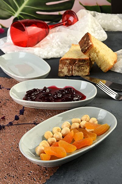 AVMSTORE 6 Adet Porselen Yeni Trend Özgün Tasarım Özgün Boyama Açık Gri Çerez...