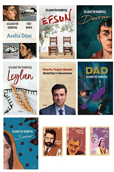 Dipnot Yayınları Selahattin Demirtaş Kitap Seti - Efsun - Leylan Romanı - Mem U Zin Seti (3 NOT DEFTERLİ)