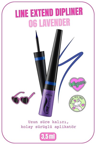 Callista Line Extend Dipliner Uzun Süre Kalıcı - 06 Dark Lavender - Mavi