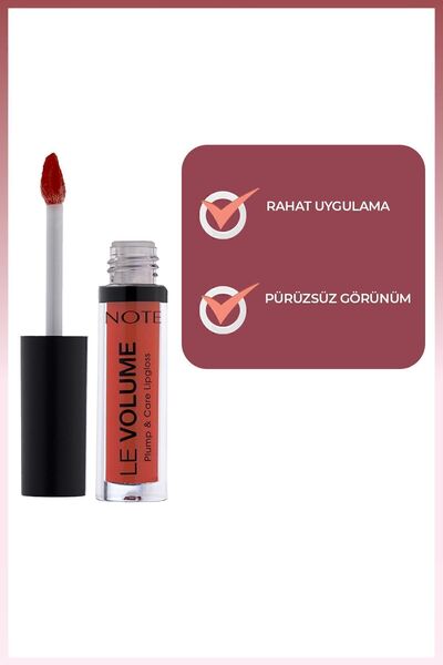 NOTE Le Volume Plump & Care Lipgloss Nemlendirici Dudak Parlatıcısı - 10 Party Mood - Kırmızı