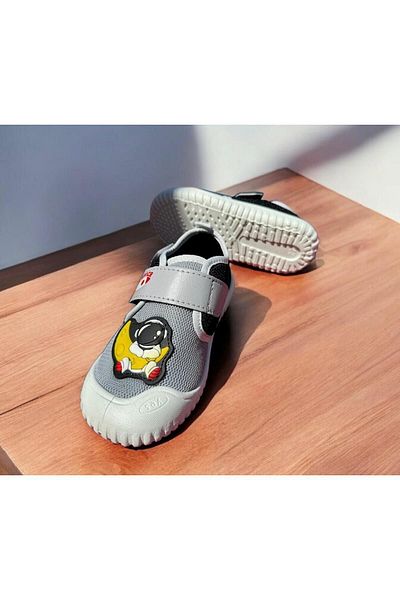 MODA SENİ Papuci de in pentru băieți - bază anti-alunecare, astronaut acasă, școală, creșă, grădiniță, zilnic cu velcro anti-transpirație