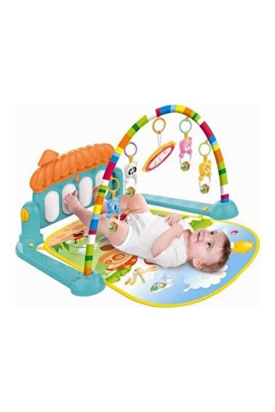 Genel Markalar Sevimli Piyanolu Sesli Işıklı Mantar Oyun Halısı eğitici oyuncak bebek minderi