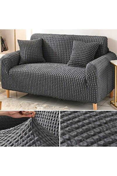 elgeyar أريكة ملفوفة من القطن قابلة للتمدد تتسع لـ 3 أشخاص - ملفوفة بطول الرقبة، غطاء سرير أريكة متضمن