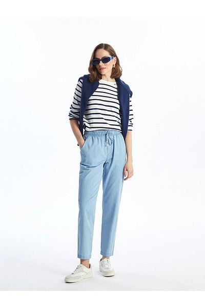 LC Waikiki LCWAIKIKI - Classic Carrot Fit Women's Jean Trousers, Elastic Waist