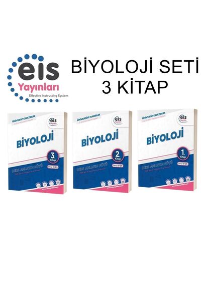 eis Yayınları Eis YKS DAF Biyoloji 1-2-3 Set (3 Kitap) Yeni Mavi Seri Ders An...