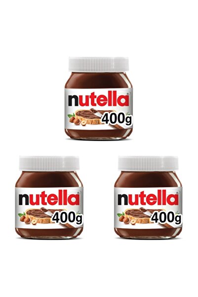 Nutella Ferrero // Fındık Ve Kakao Lezzeti 3 x 400 gr