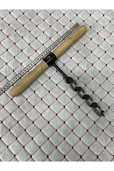 Genel Markalar El Burgusu Ahşap Saplı El Matkabı Kamp Ekipmanı 24mm