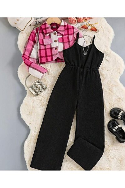 DF KİDS Ekose gömlek tulum