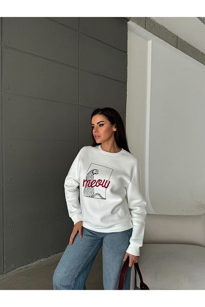 Basko fashion Hanorac de damă cu imprimeu brodat
