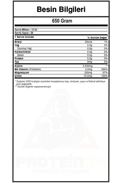 Hardline Arginine Fusion 650 gr - Hardline Sample with Orange