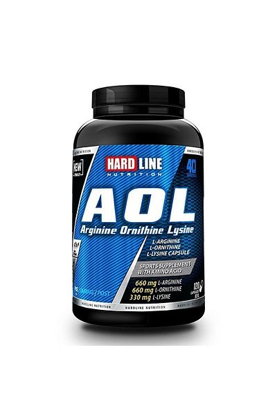 Hardline Aol 120 Capsules Nutrition Arginine