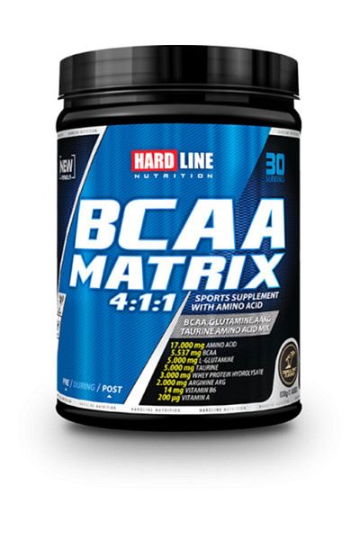 Hardline Bcaa Matrix 4.1.1 Tropical Fruit Flavored 630 Gr