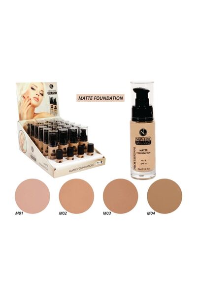 New Line Milano Mat Fondöten No 1