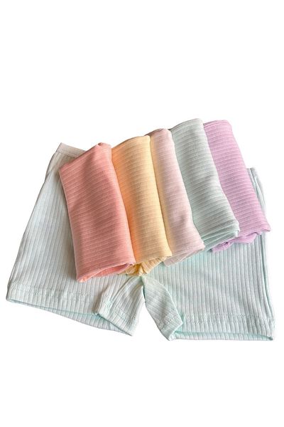 Dondeza Pachet de 6 chiloți boxer colorați din bumbac lycra Dondeza pentru fete