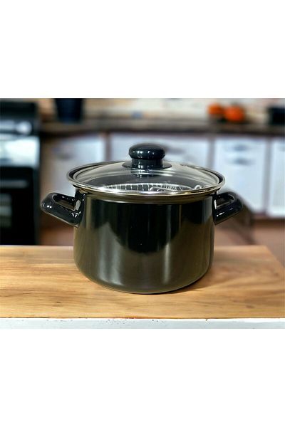 partridge store Enameled glass lid frying pot 16 cm