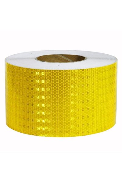 Badem10 1 Mt Yellow Reflective Phosphorescent Strip Tape - Vehicle, Auto, Truck Exterior Accessory