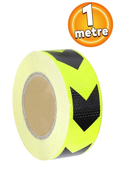 Badem10 1 Mt Reflektörlü Araç Oto Tır Dış Aksesuar Reflektif Fosforlu Şerit B...