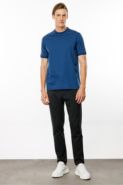 Desen Triko Ανδρικό μπλουζάκι με λαιμόκοψη - Basic Cotton T-shirt Parlement