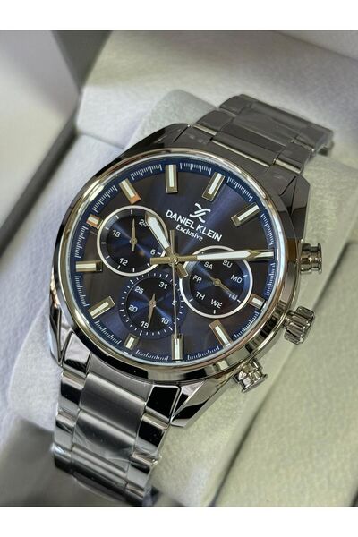 Daniel Klein 24 Ay Garantili Su Geçirmez Çelik Kordon İçi Lacivert Tüm Fonksi...