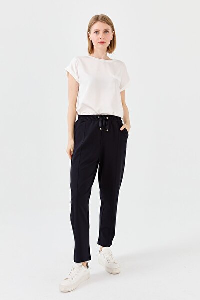 Desen Triko Women's Pocket Pants Navy Blue