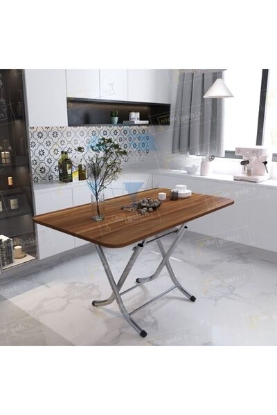 Kral Dekoratif Katlanır Masa Mutfak Masası 70*120