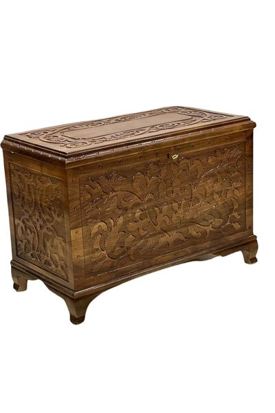 İNAĞGİYİM Maraş Oyma Çeyiz Sandığı