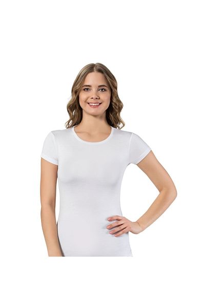 LÜXDRM Women's White Bamboo Undershirt