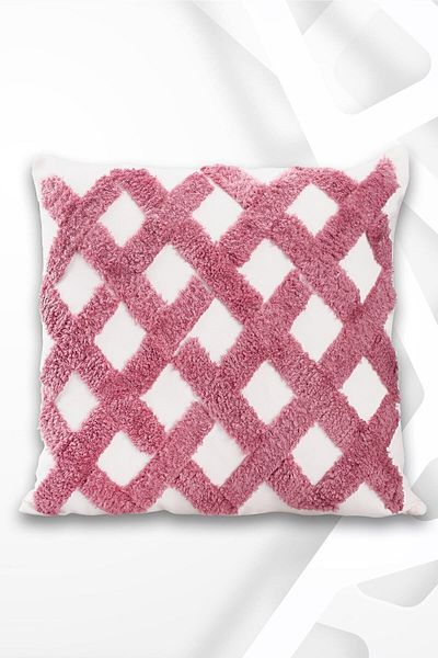 ÖZENEV Punch Design Bohemian Patterned Decorative Throw Pillow Cover 45x45 Cm Ethnic Authentic Poncho
