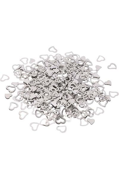 Partioutlet Kalpli Masa Konfetisi Gümüş